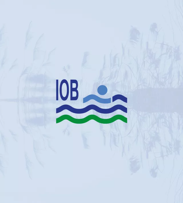 IOB logo met overlay